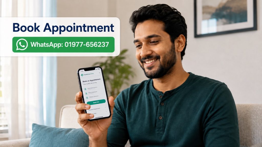 Book your appointment on WhatsApp