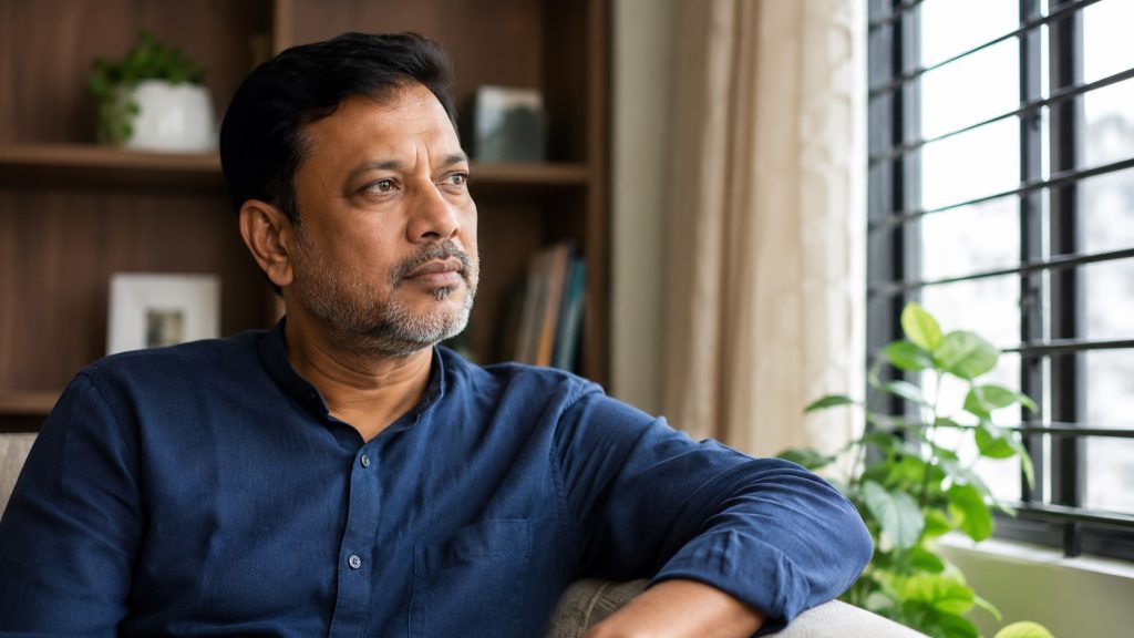 Man thinking about causes of erectile dysfunction