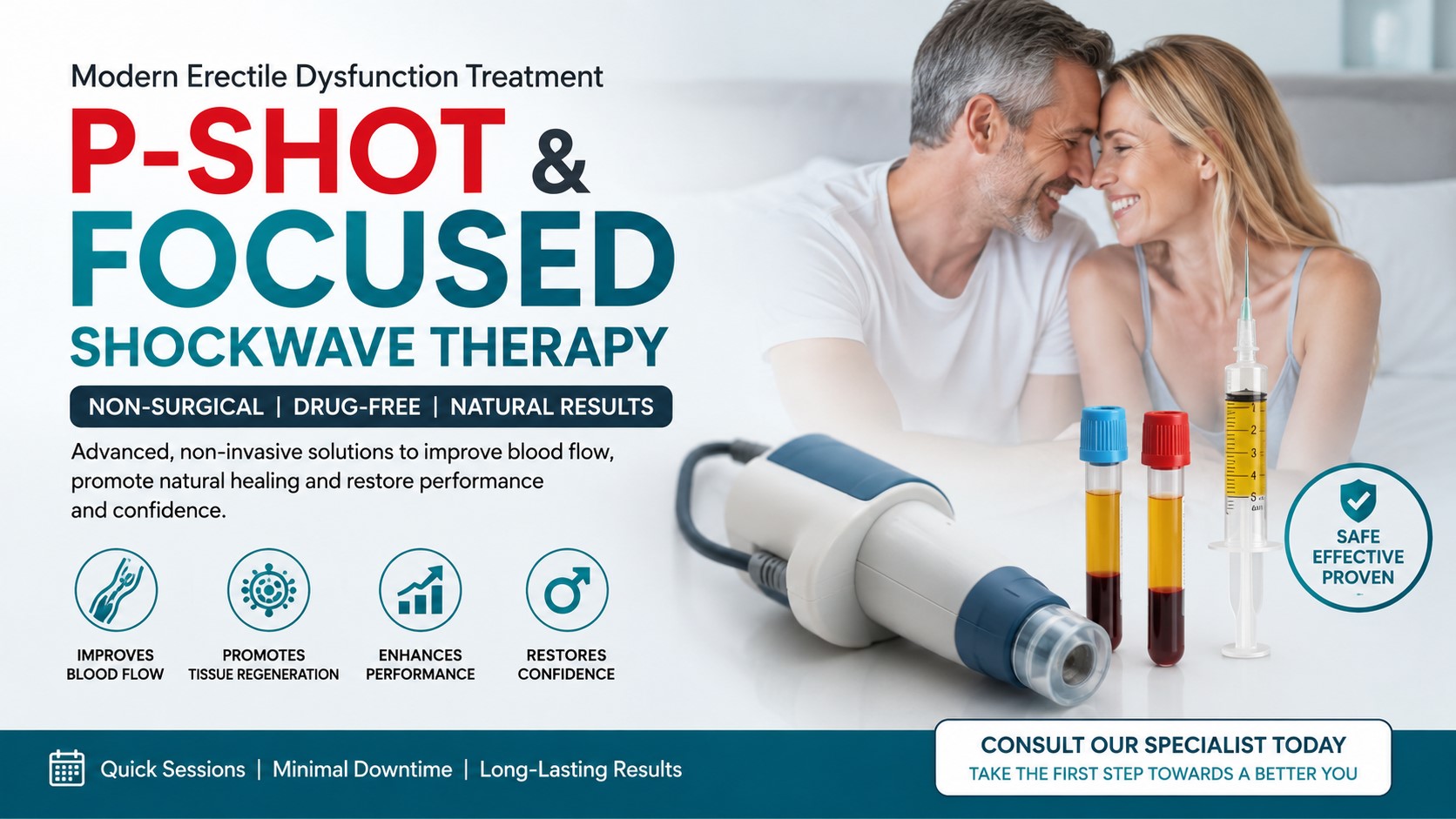 Modern P-Shot and Shockwave Therapy
